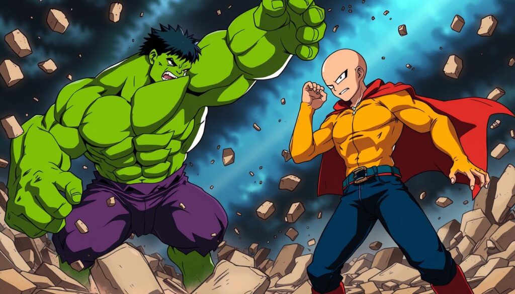 Hulk vs Saitama Hulk vs Saitama