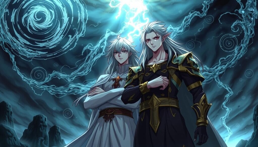 Elric brothers in Fullmetal Alchemist: Brotherhood Elric brothers in Fullmetal Alchemist: Brotherhood